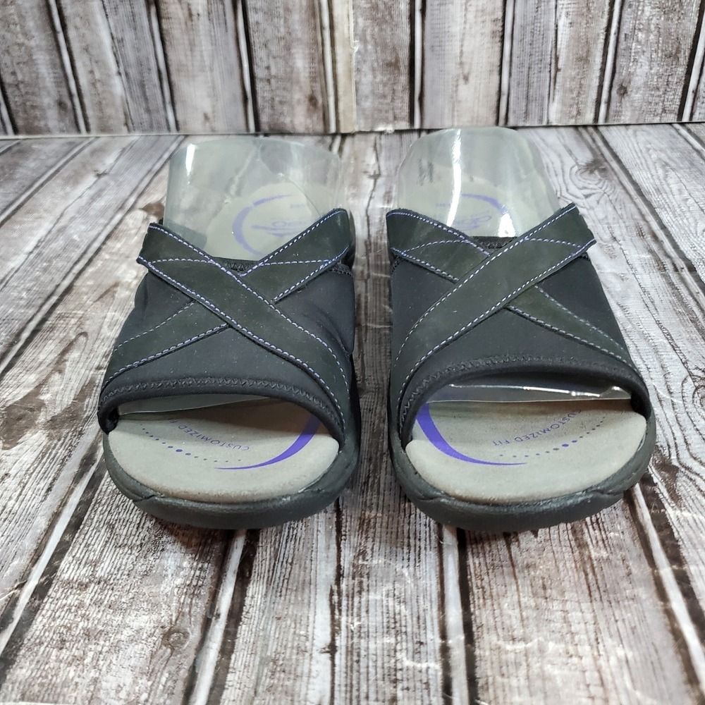 Abeo Women's Gargona Sandals Orthopedic Slide Sandals Bio System Black Size 8 N - Picture 4 of 8